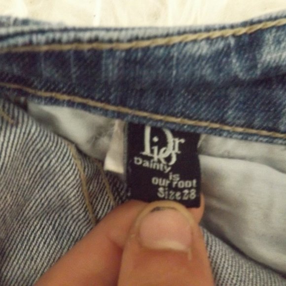 DIOR Dainty Is Our Roots Vintage Miss DIOR jeans womens (28) - Picture 8 of 8